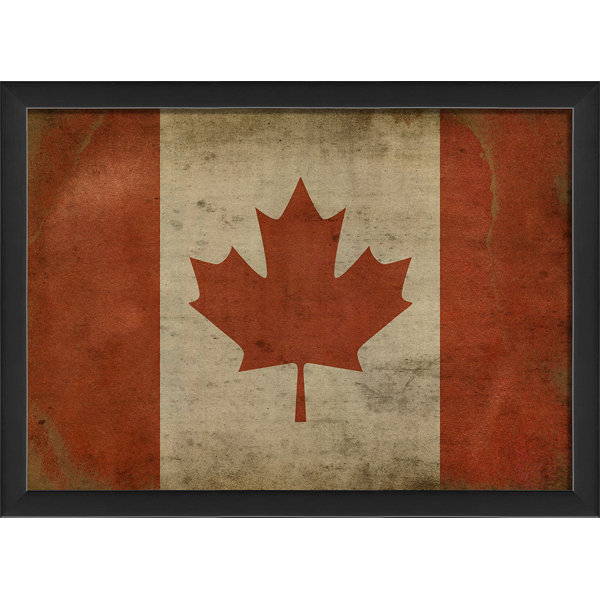 The Artwork Factory Canadian Flag III Framed Graphic Art Print Wayfair.ca